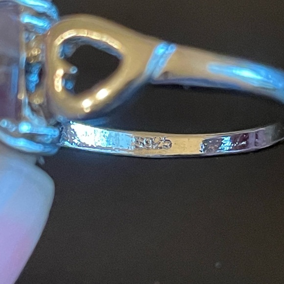 Elegant purple amethyst S925 silver ring size 9.5 - Picture 8 of 9
